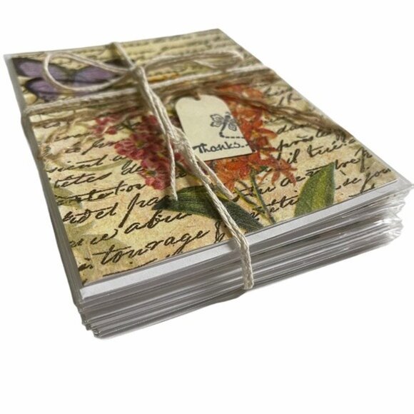 Butterfly Thank You Card Bundle Set of 8 Handmade - Picture 10 of 11